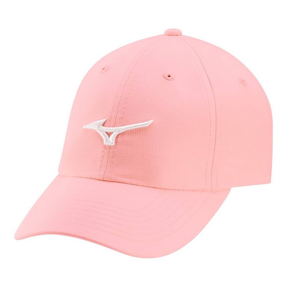 Panske Čiapky Mizuno Tour Adjustable Lightweight Small Fit Golf Ruzove/Biele Vypredaj GZAS10397